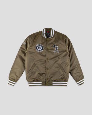 Ballplayer Satin Dugout Jacket - Slider Sage - Baseballism Online