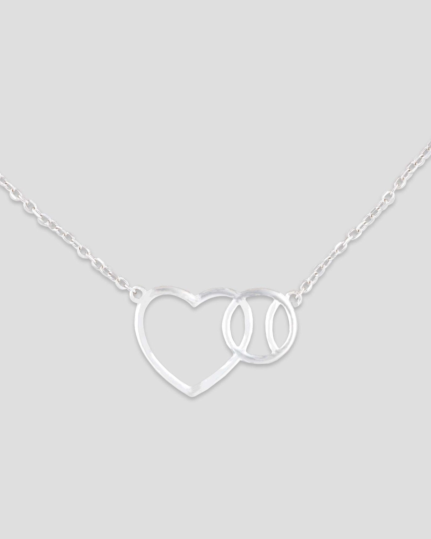 Love Baseball Necklace - Silver - Baseballism Online