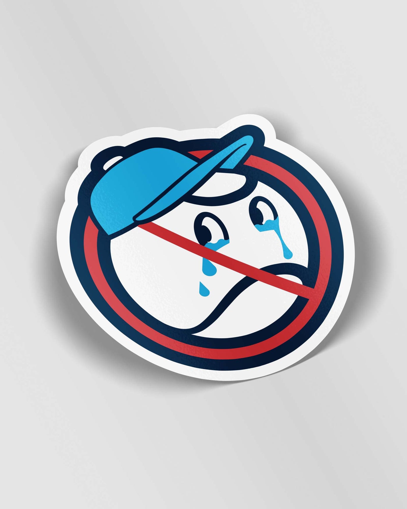 No Crying Sticker