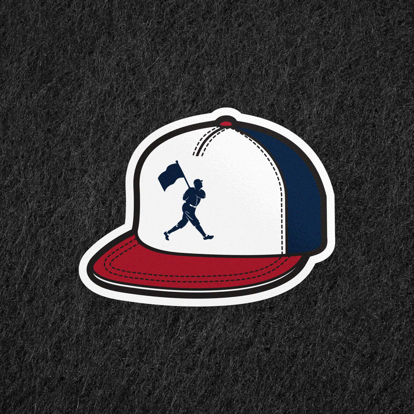 Pin of the Month - August 2023 - Flag Man Heritage Cap - Baseballism Online