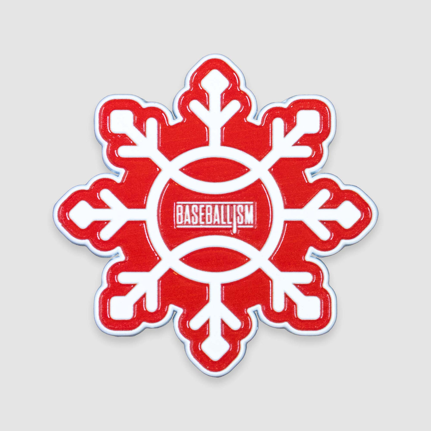 Pin of the Month - December 2023 - Snowflake Ball - Baseballism Online