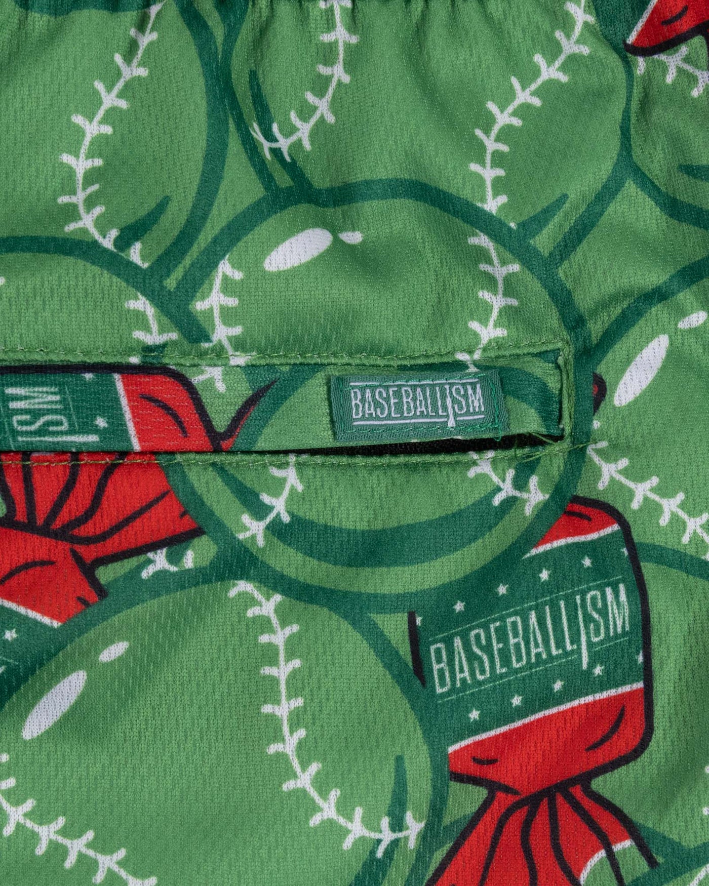 Doubles and Bubbles Diamond Air Mesh Shorts - Walk-Off Watermelon - Baseballism Online