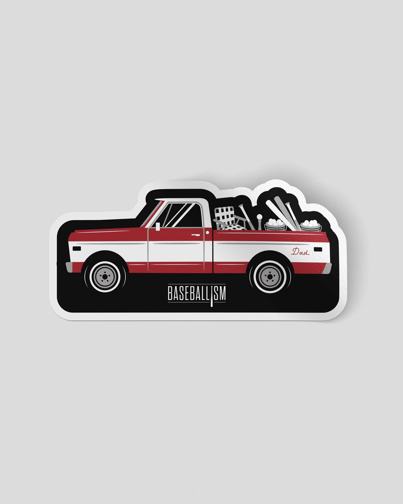 Dad's Truck Sticker - Baseballism Online