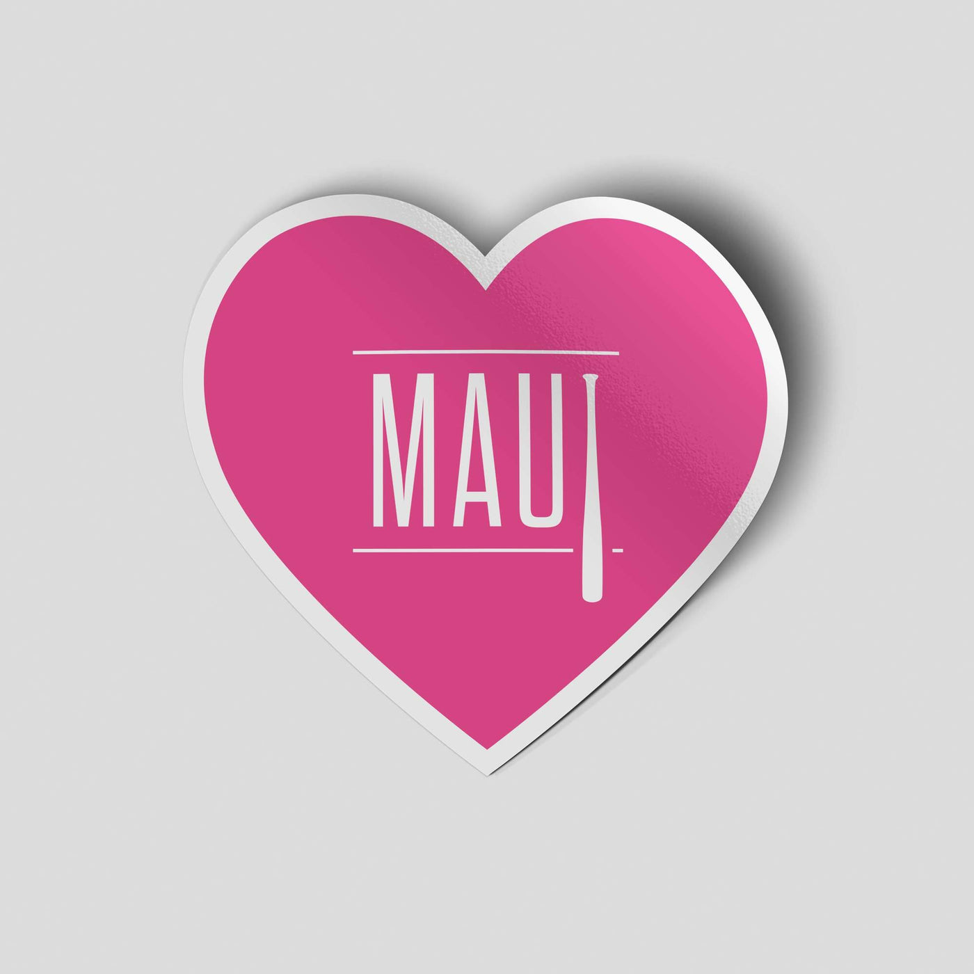 Maui Heart Sticker - Baseballism Online