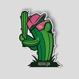 Swinging Cactus Sticker - Baseballism Online