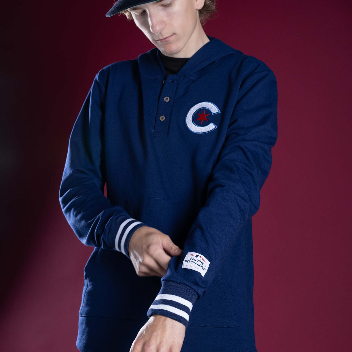 MLB Dugout Hoodie (City Connect) - Chicago Cubs - Baseballism Online