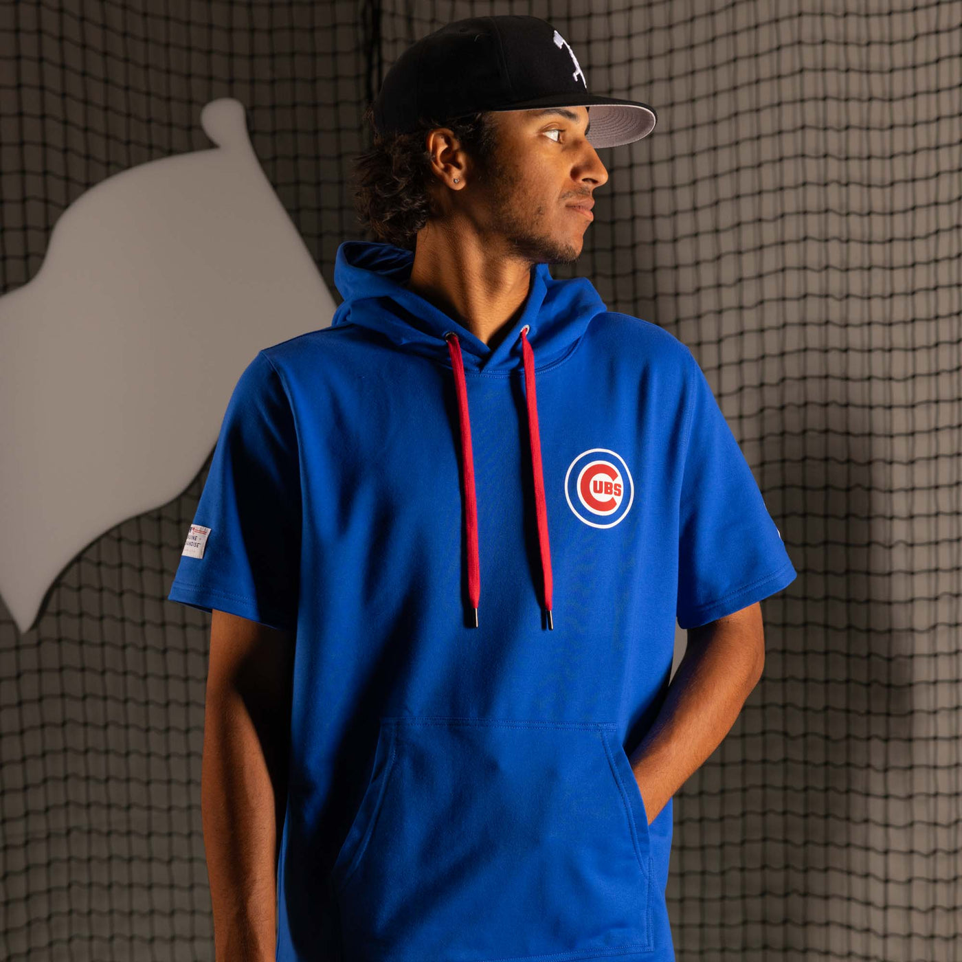 Short Sleeve Hoodie - Chicago Cubs - Baseballism Online