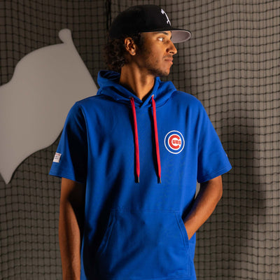 Short Sleeve Hoodie - Chicago Cubs - Baseballism Online