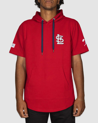 Short Sleeve Hoodie - St. Louis Cardinals - Baseballism Online