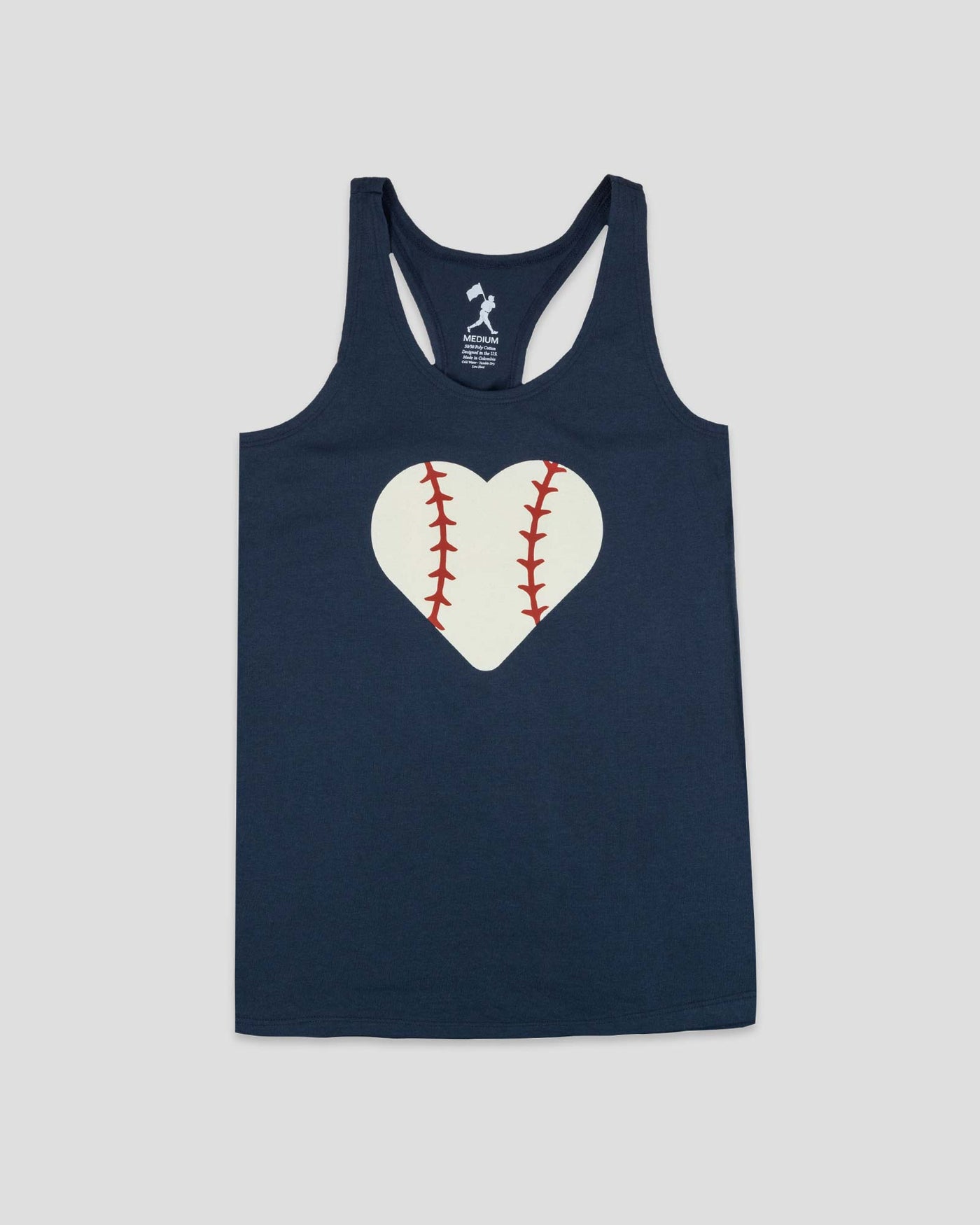 Stitched Heart Racerback Tank - Baseballism Online