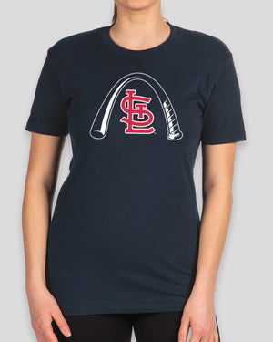 Arched Bat Women's Warm-Up Tee - St. Louis Cardinals - Baseballism Online