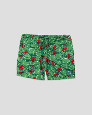 Doubles and Bubbles Diamond Air Youth Mesh Shorts - Walk-Off Watermelon - Baseballism Online