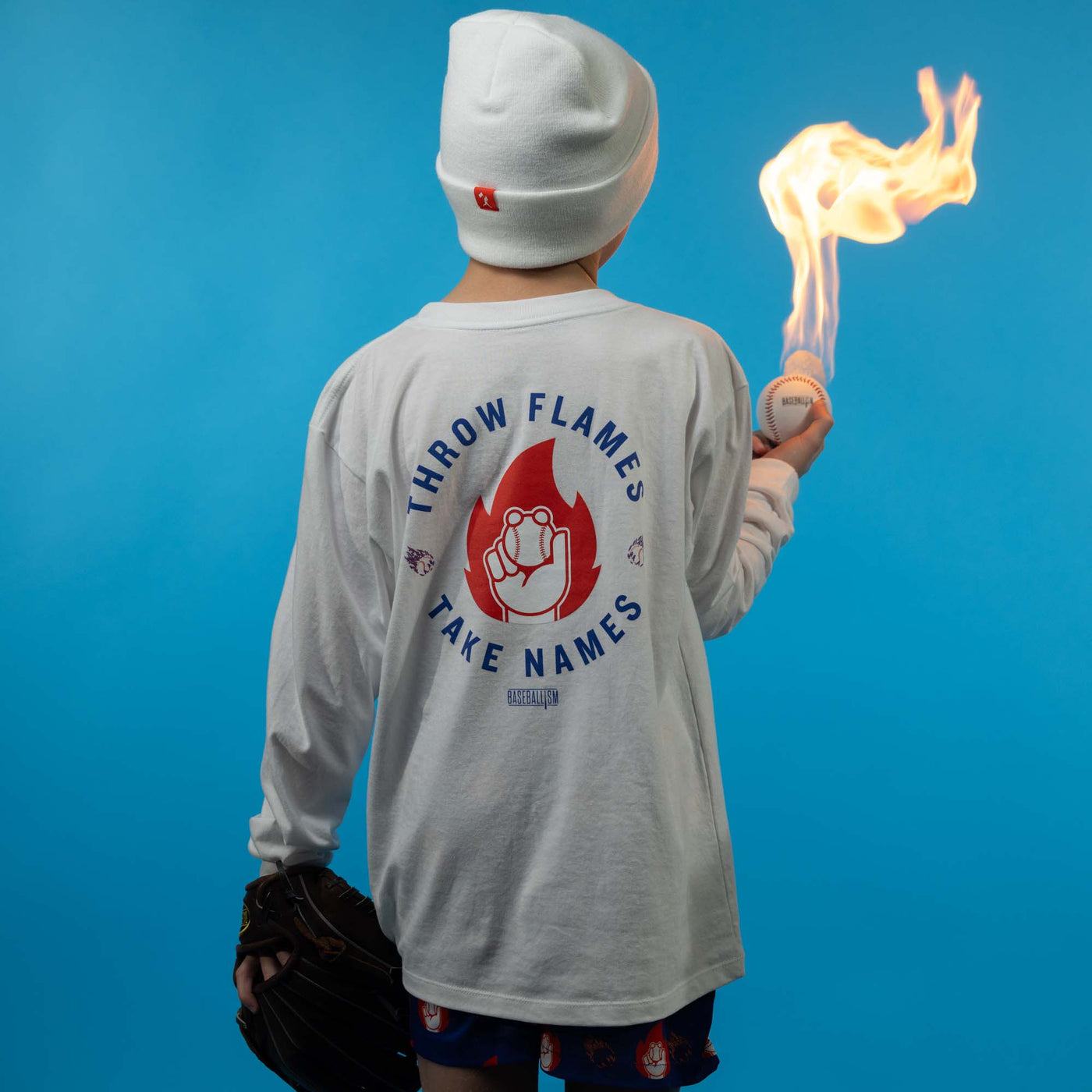 Flame Thrower Long Sleeve - Youth - Baseballism Online