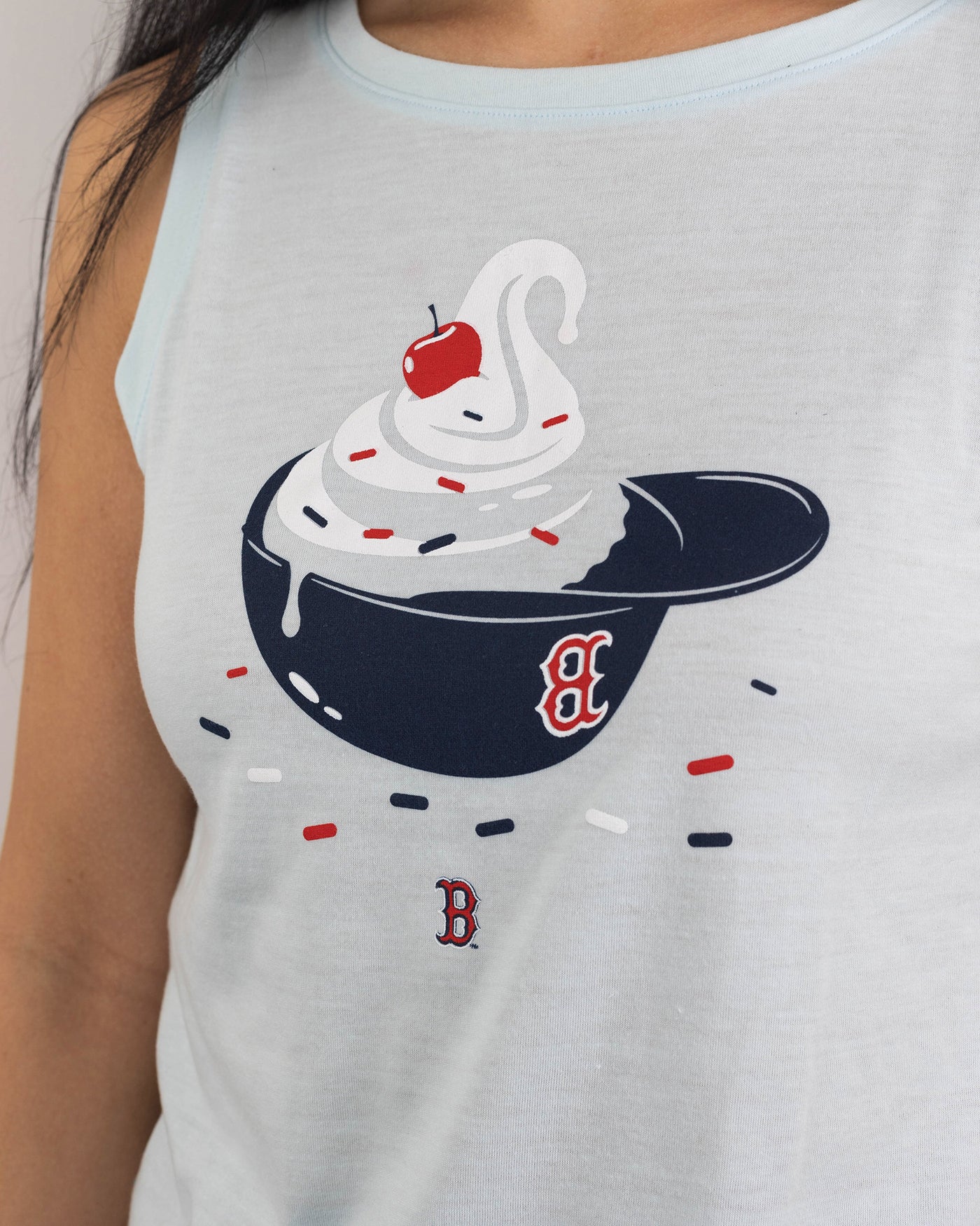 Baseballism Sundae Helmet Annie Tank - Boston Red Sox Medium