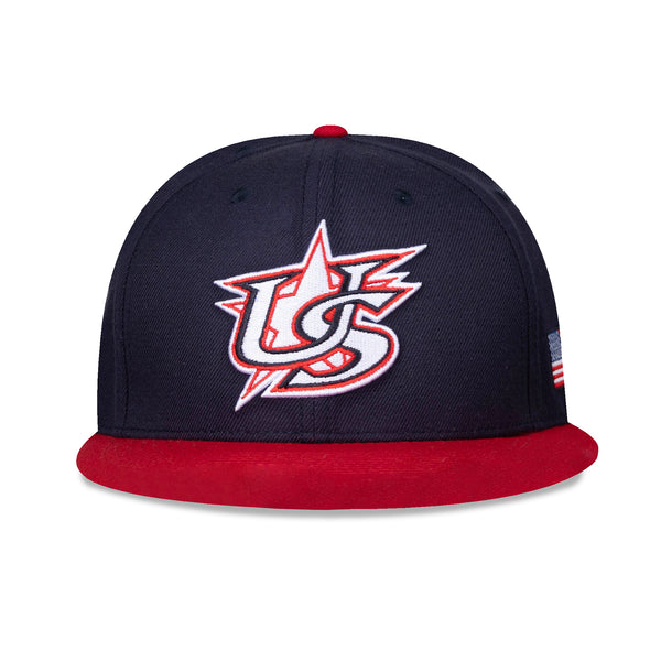 Unisex Baseballism Navy Major League Fitted Hat