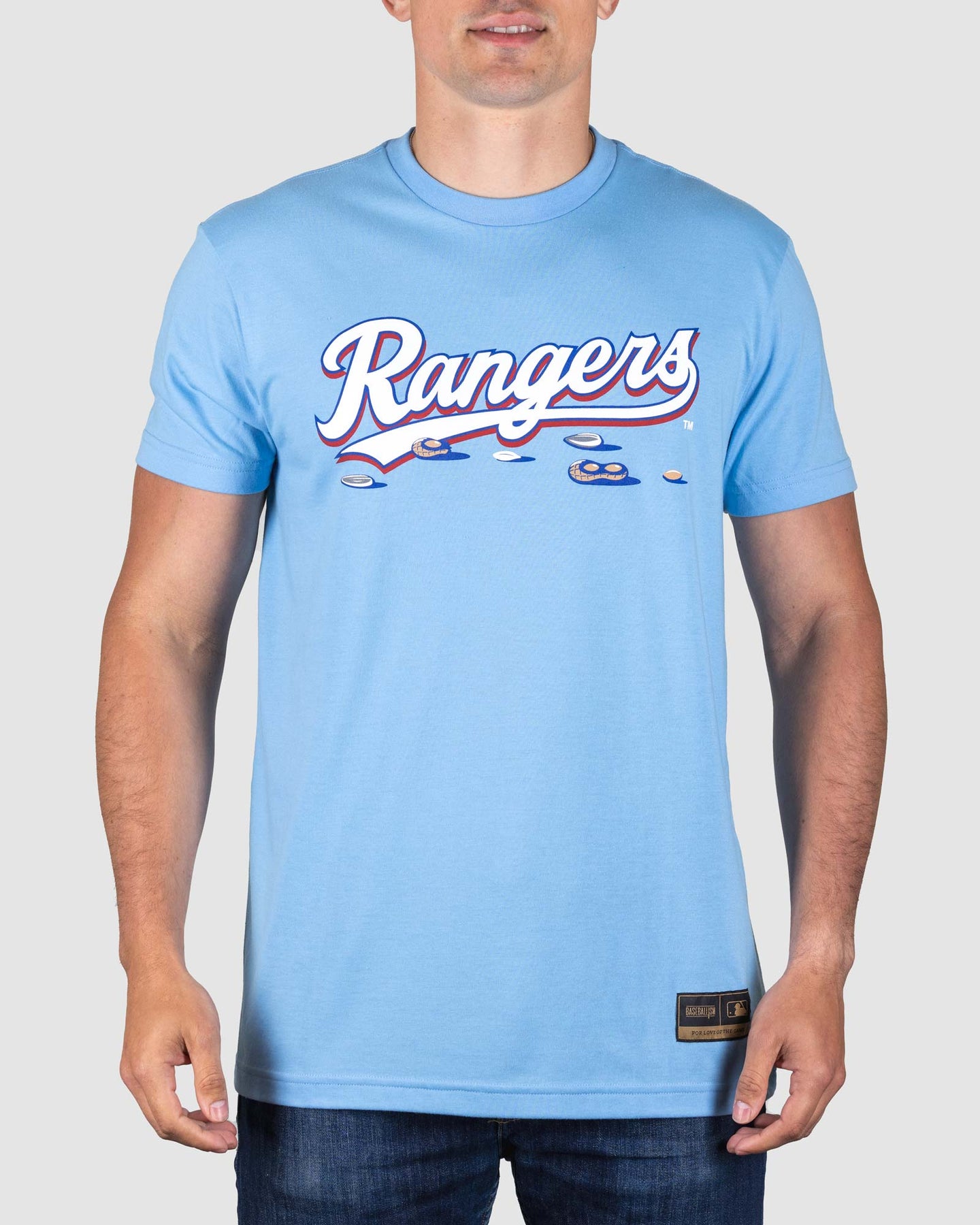 Get Your Peanuts! Women's Warm-Up Tee - Texas Rangers