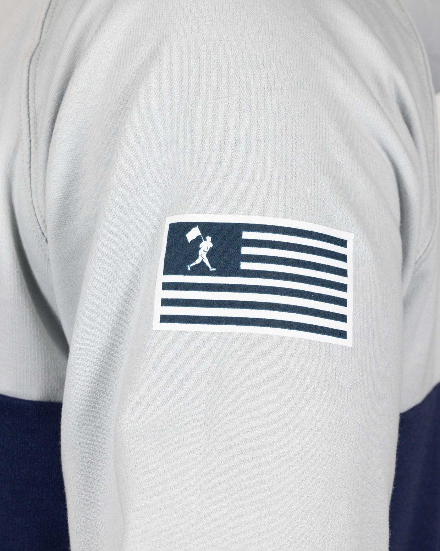 USA x Baseballism Long Sleeve White Traditional Tee