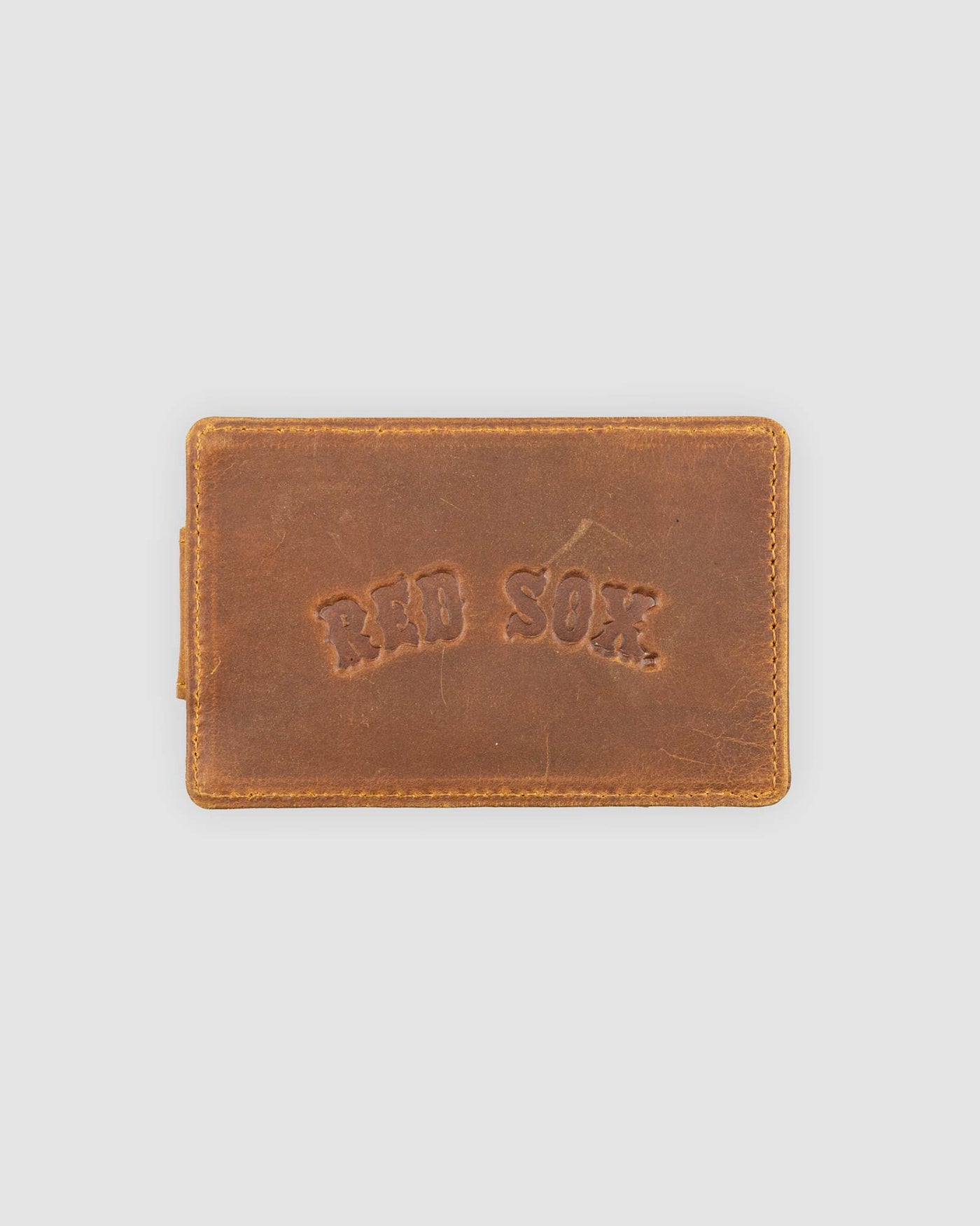 Flag Man Glove Leather Money Clip Wallet - Boston Red Sox - Baseballism Online