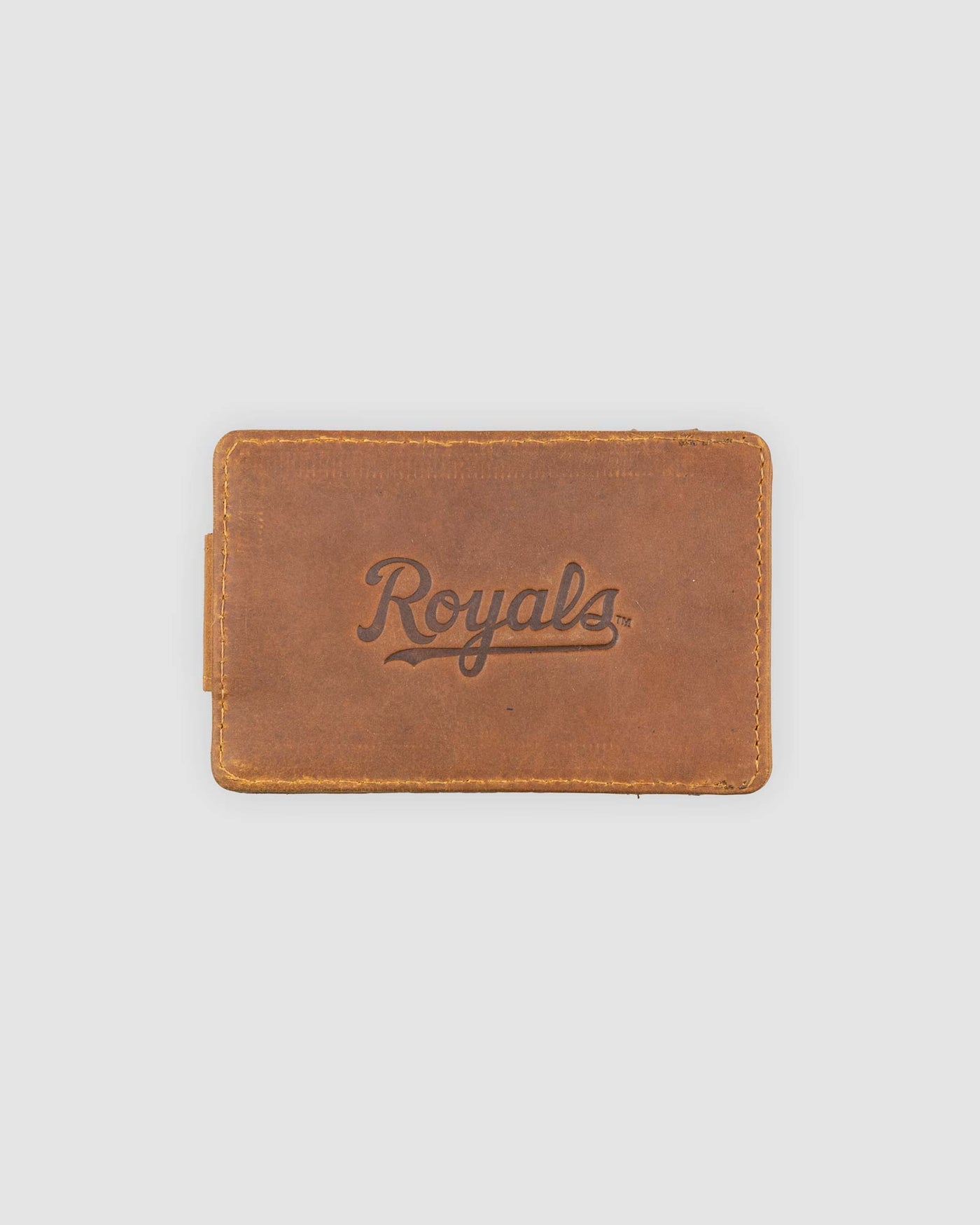 Flag Man Glove Leather Money Clip Wallet - Kansas City Royals - Baseballism Online