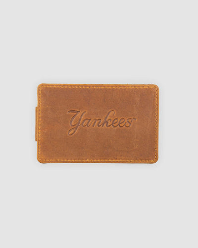 Flag Man Glove Leather Money Clip Wallet - New York Yankees - Baseballism Online