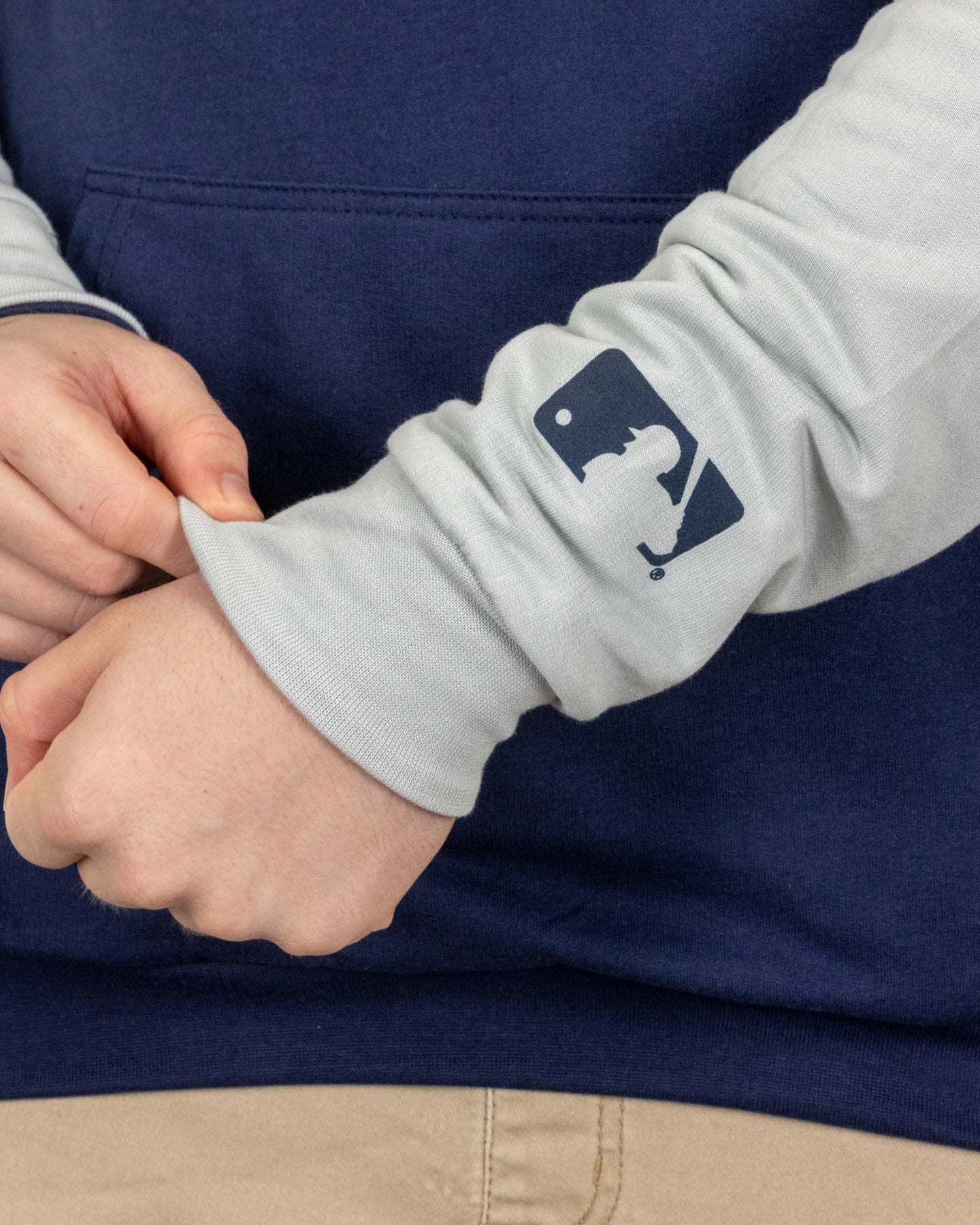Mlb Milwaukee Brewers Men's Lightweight Bi-blend Hooded Sweatshirt