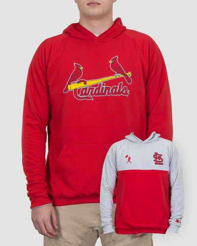 Double Play Reversible Hoodie - St. Louis Cardinals - Baseballism Online