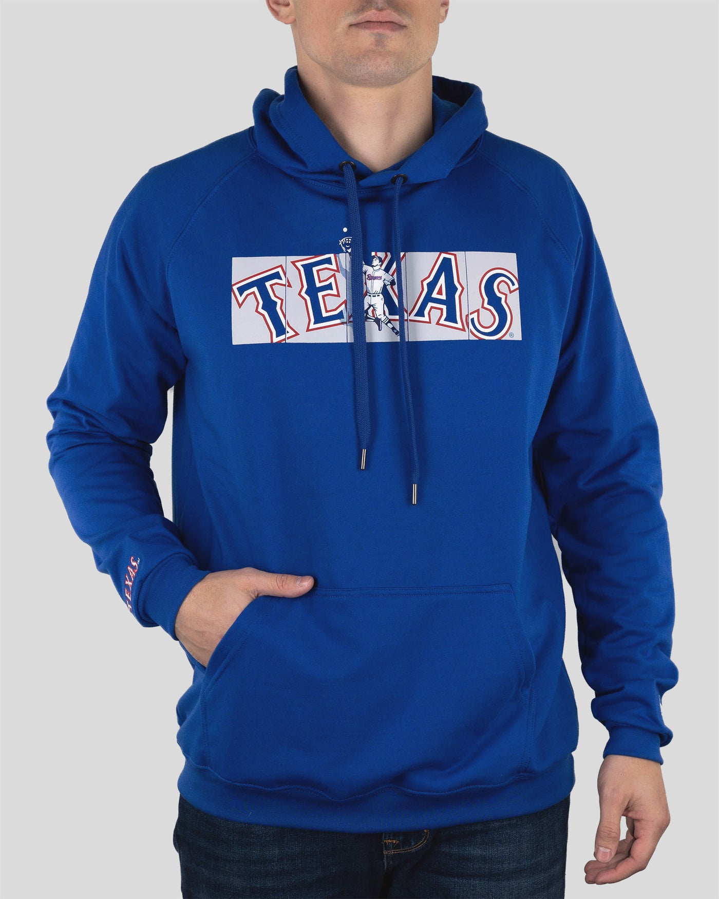 Outfield Fence Hoodie - Texas Rangers - Baseballism Online