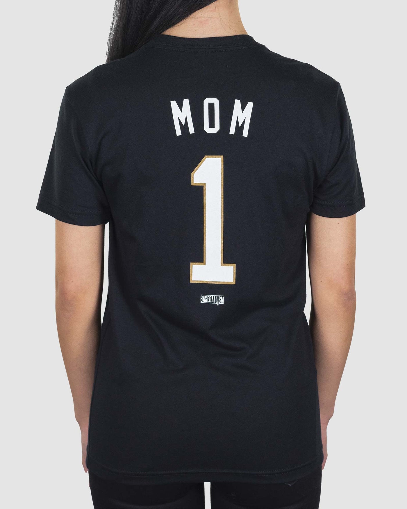 Mom's Number One - Women's Warm-Up Tee - Baseballism Online