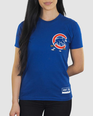 Get Your Peanuts! Women's Warm-Up Tee - Chicago Cubs - Baseballism Online